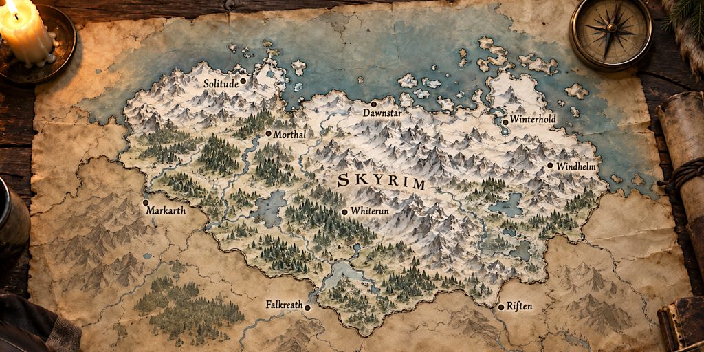 Skyrim Map