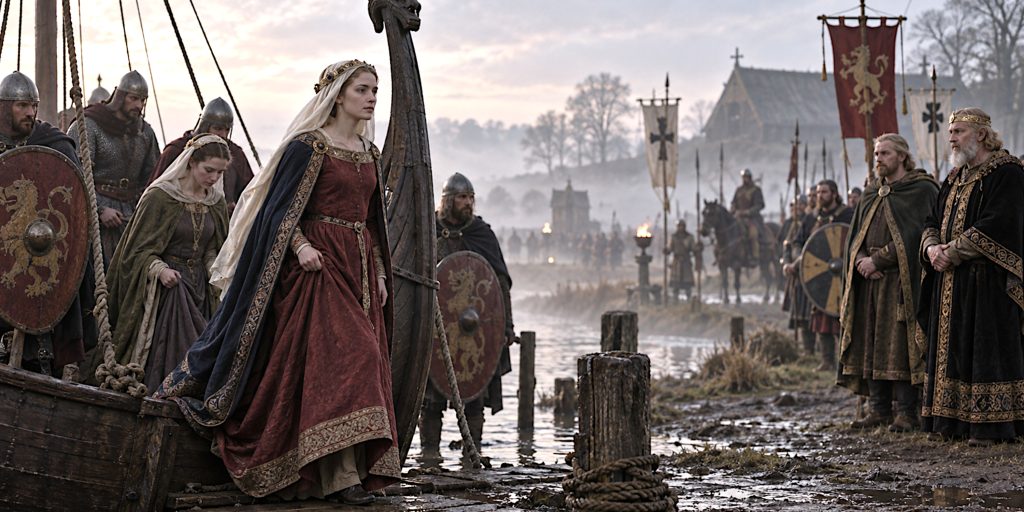 Emma of Normandy arrives