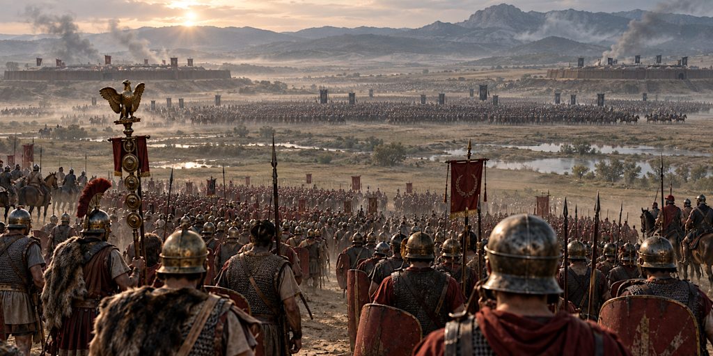Rival Roman Legions Before Philippi