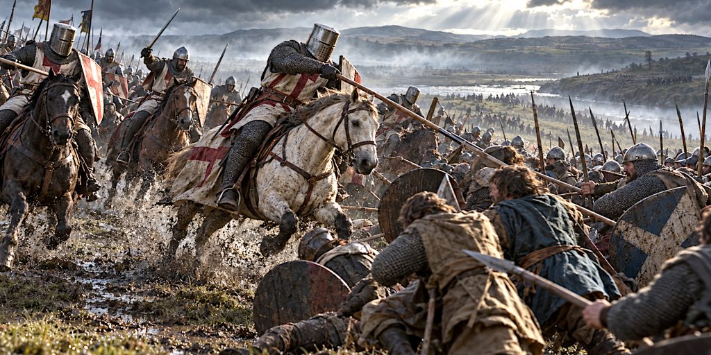 English Cavalry Counterattack at Dunbar