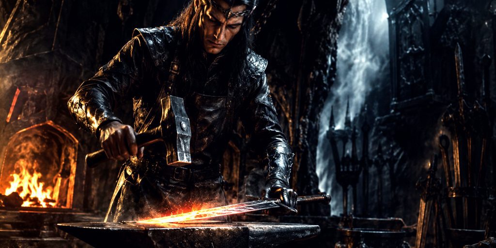 Nan Elmoth Eol forging Anglachel