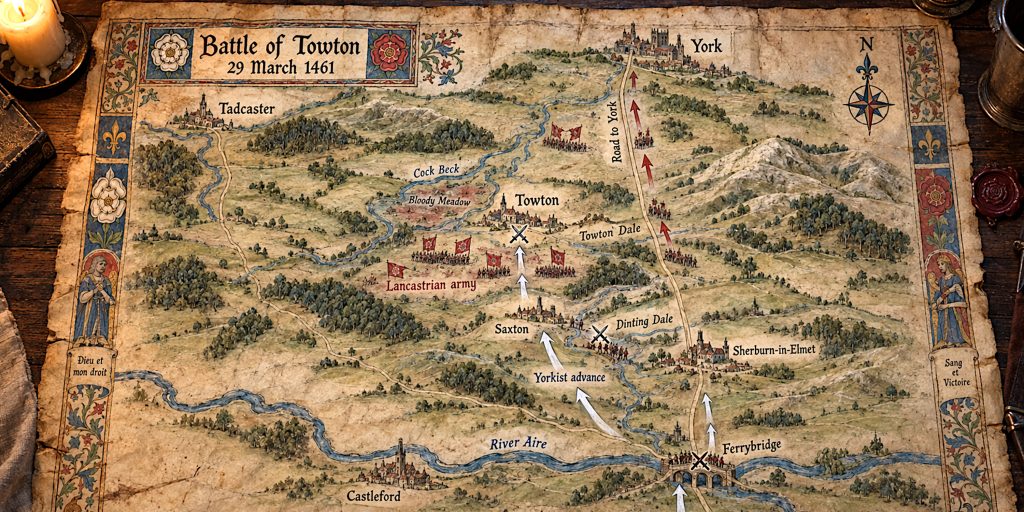 Battle of Towton Map